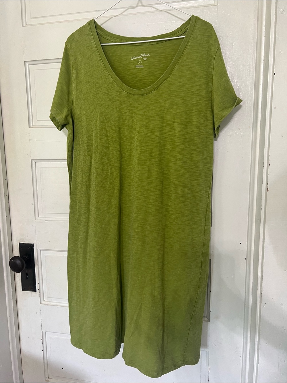 Olive Green Universal Thread short sleeve t-shirt dress